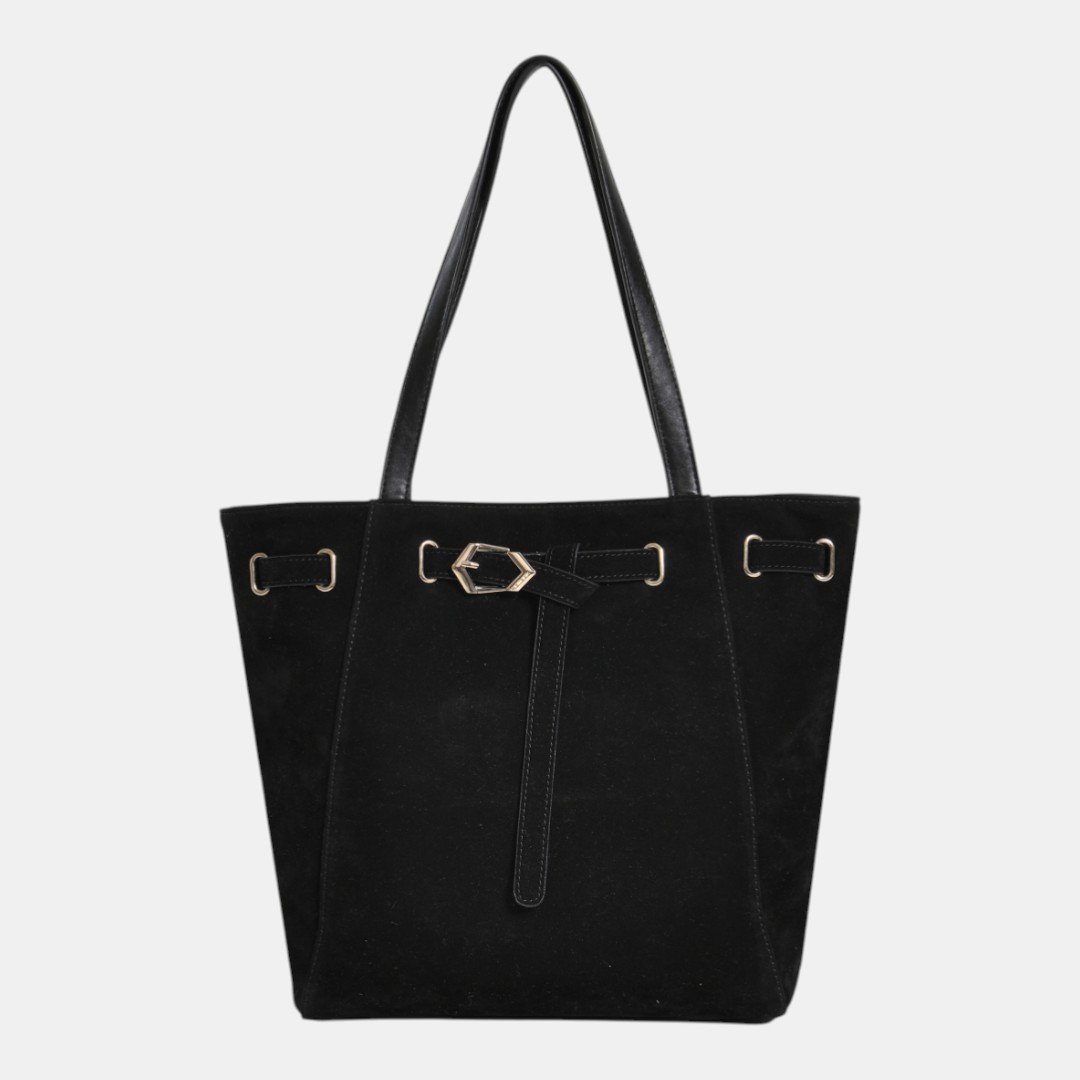 Bolsa Tote Via Marte Grande Preto