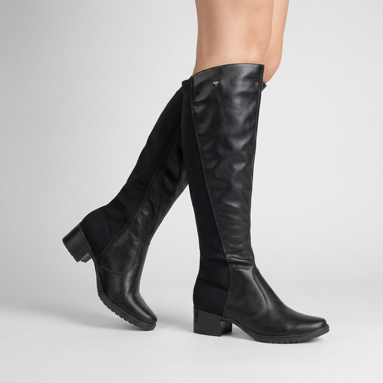 Bota Montaria Mississipi Cano Longo Preta Preto 2