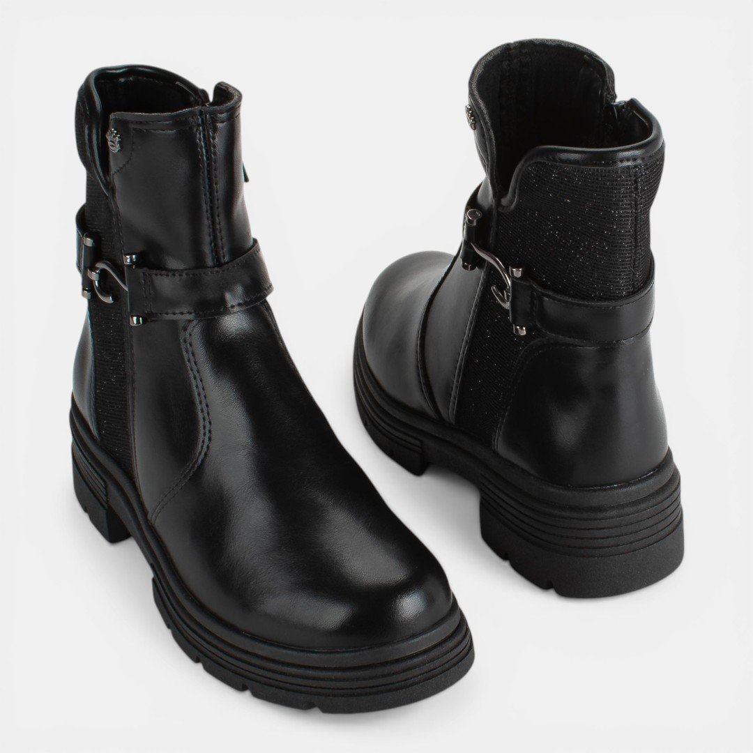 Bota Pink Cats Infantil Preta Preto 4