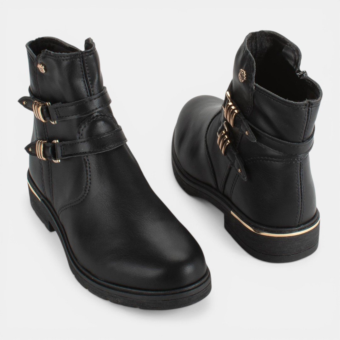 Bota Pink Cats Infantil Preta Preto 6
