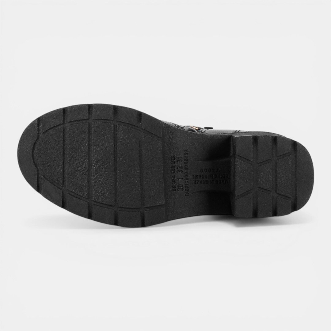 Bota Chelsea Pink Cats Infantil Preta Preto 4