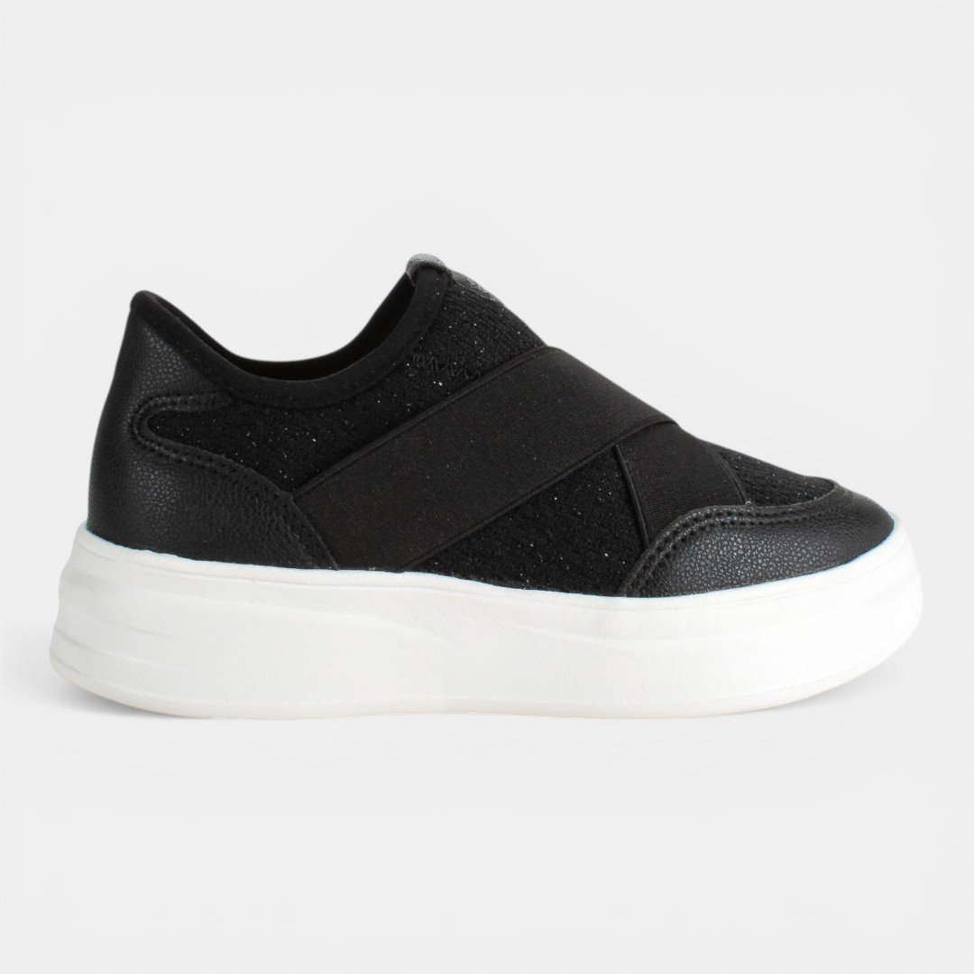 Tênis Slip On Pink Cats Infantil Preto