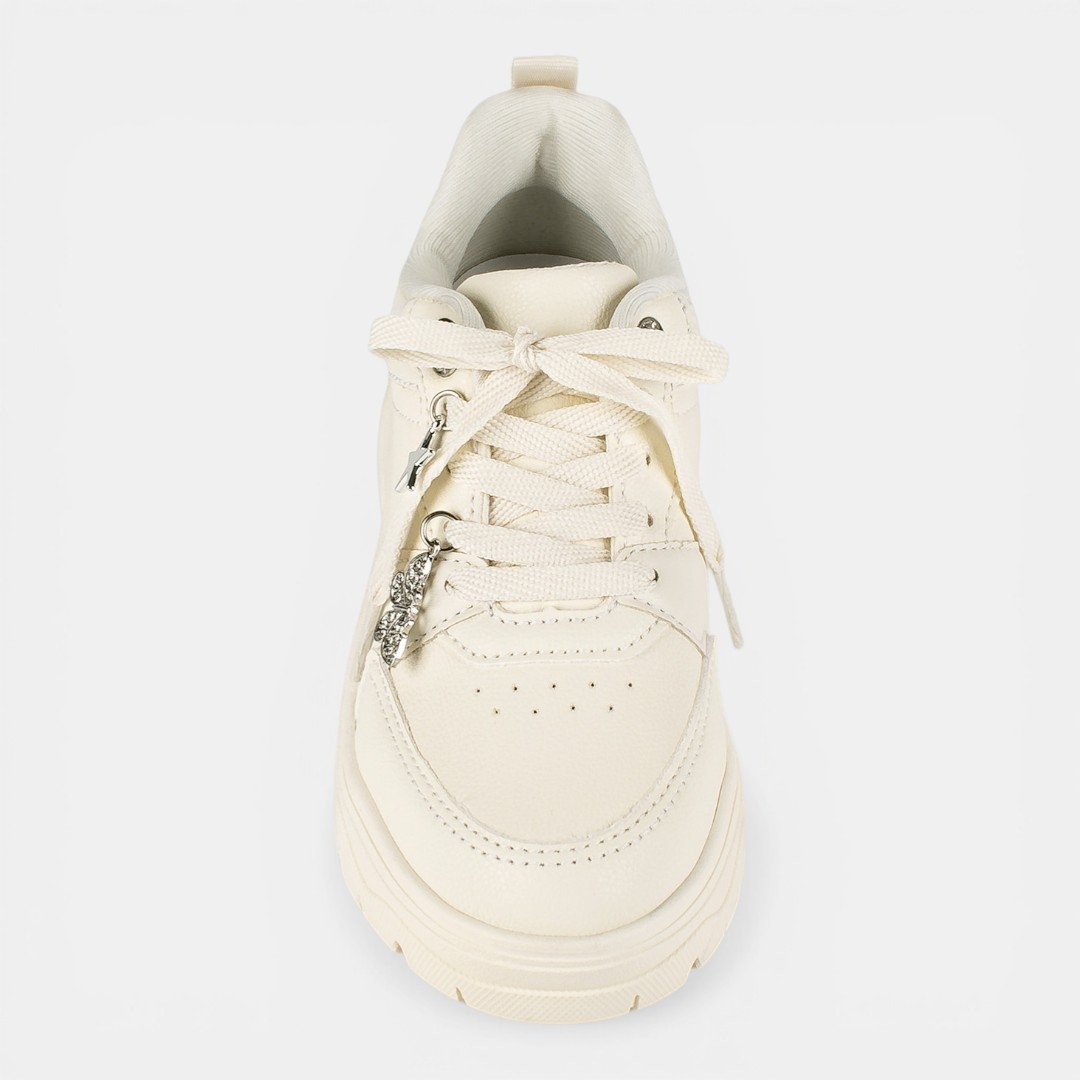 Tênis Pink Cats Infantil Off White Bege 5