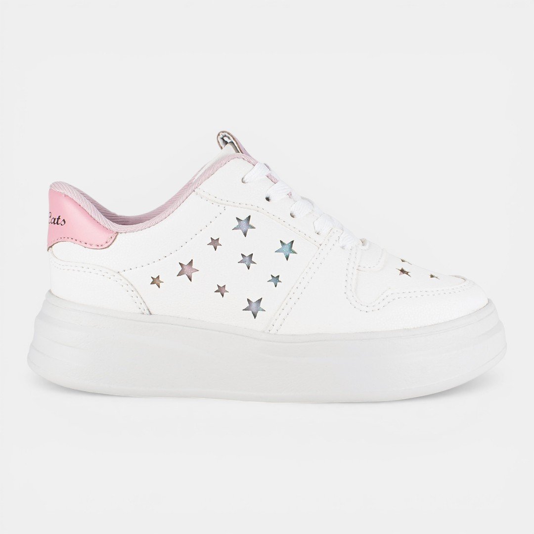 Tênis Pink Cats Infantil Branco
