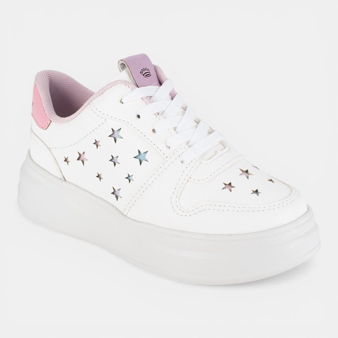 Tênis Pink Cats Infantil Branco Branco 2