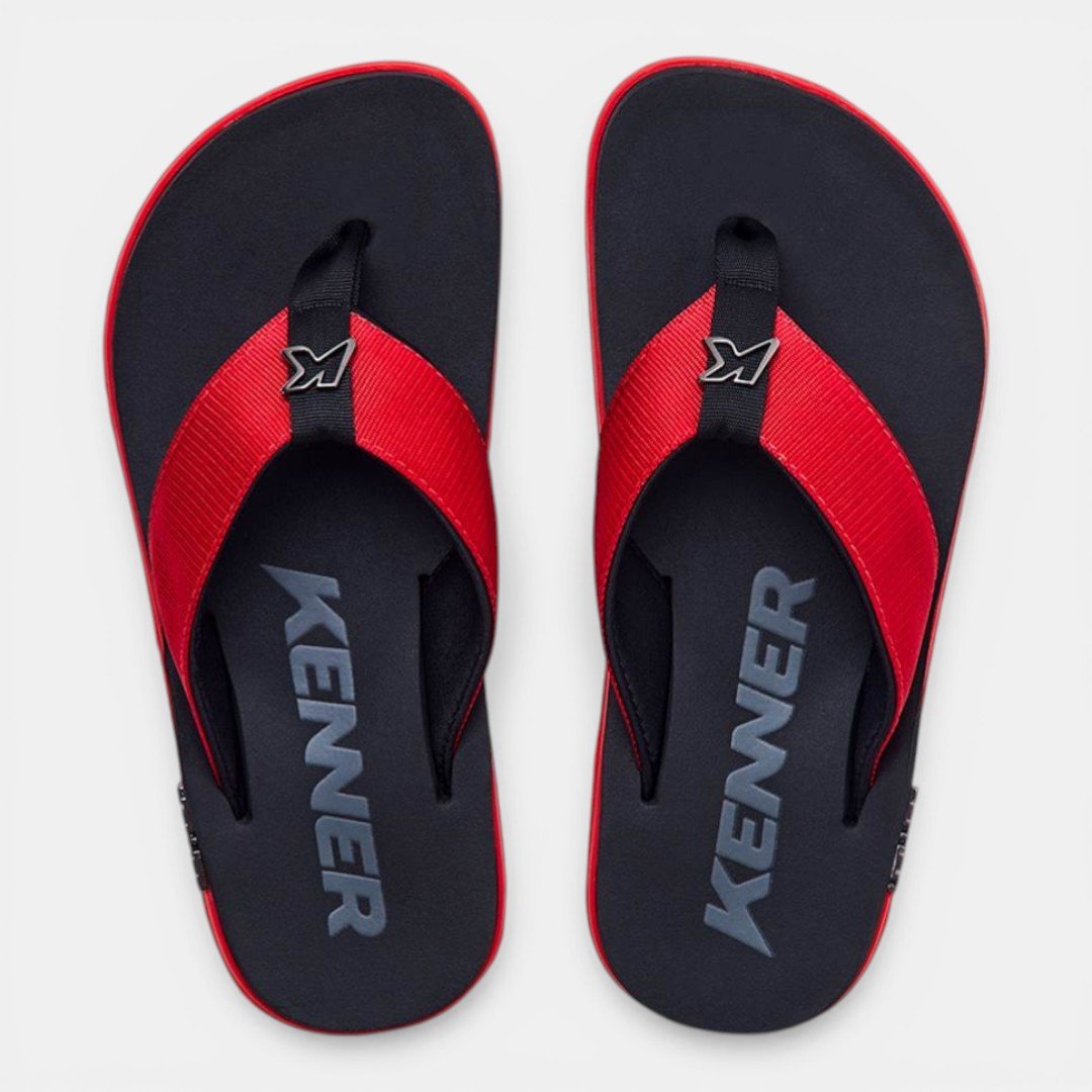 Sandália Kenner Kivah Preto com Vermelho Preto/Vermelho 4