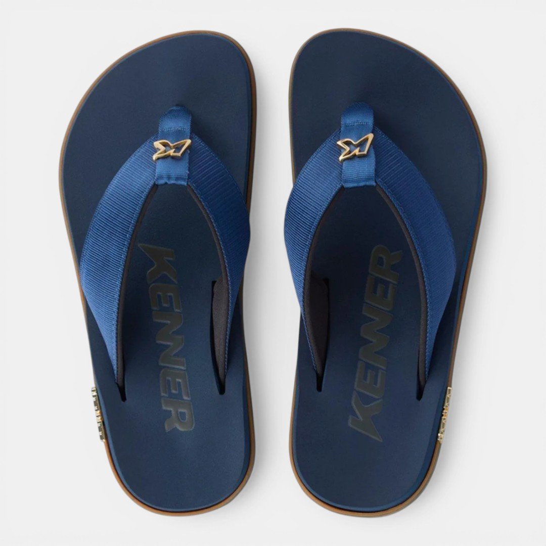 Sandália Kenner Kivah Azul com Marrom Azul 3