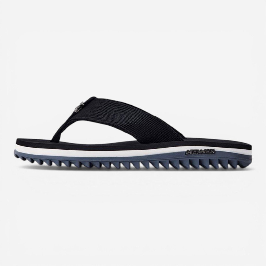 Sandália Kenner Kivah Line Cinza com Preto