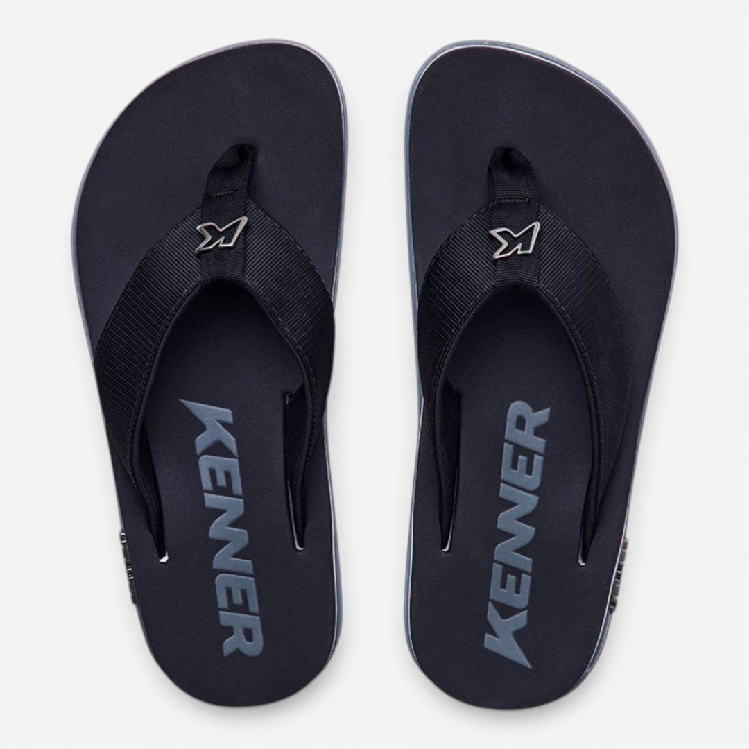 Sandália Kenner Kivah Line Cinza com Preto Cinza/Preto 4