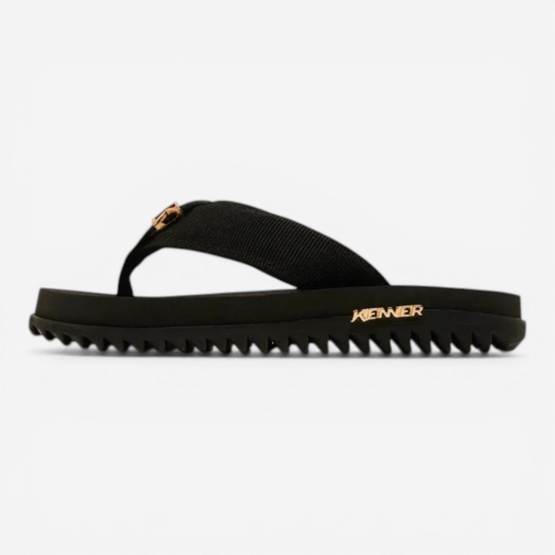 Chinelo Kenner Kivah Infantil Preto