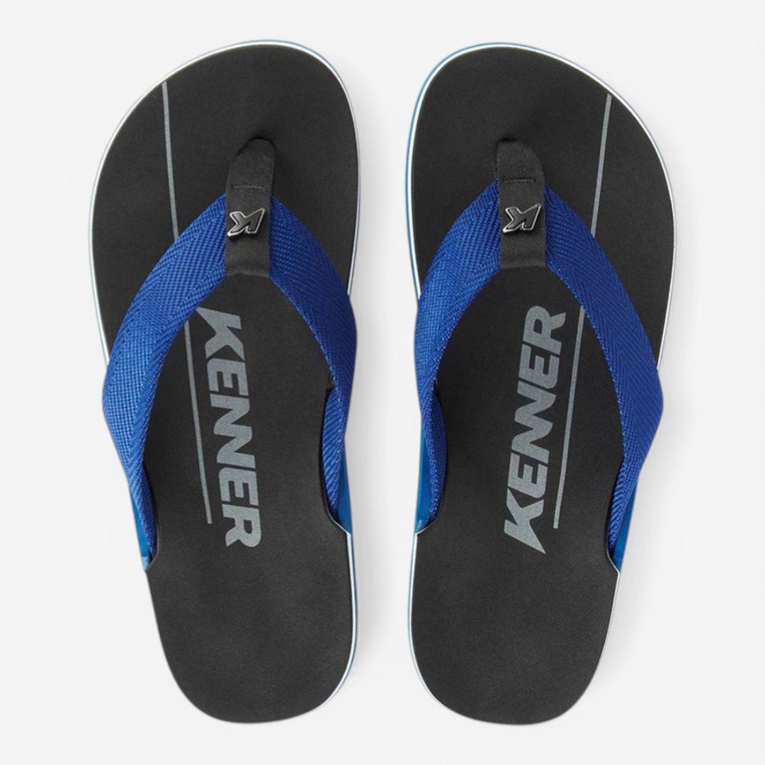 Chinelo Kenner NK6 Pro Preto com Azul Azul 3