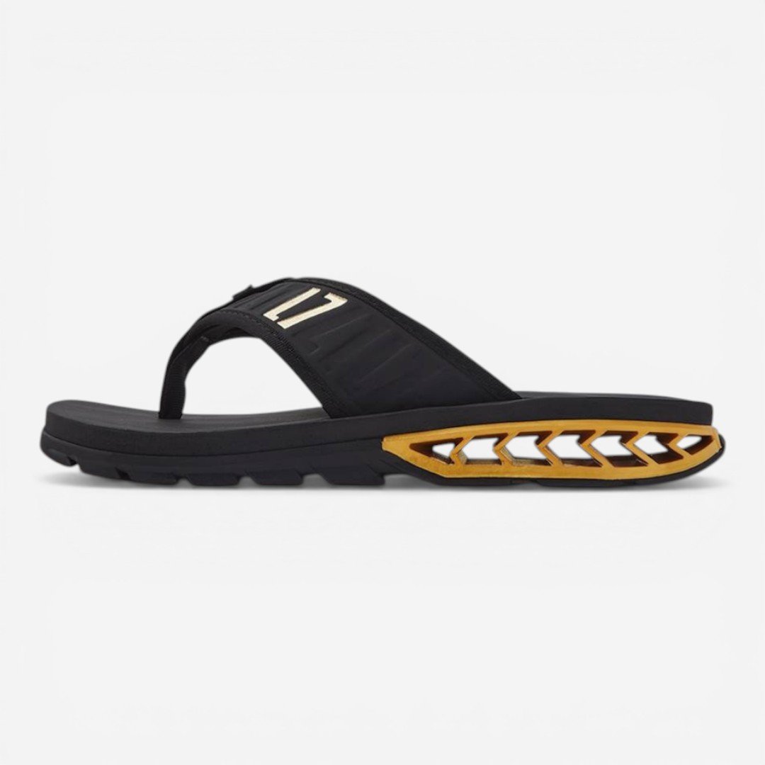 Chinelo Kenner Rakka Elite L7 Masculino Preto com Dourado Preto/Dourado 4