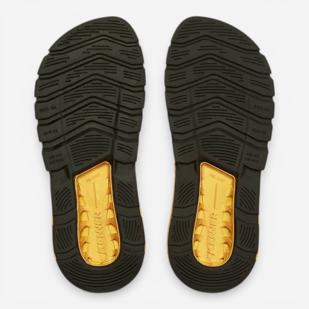 Chinelo Kenner Rakka Elite L7 Masculino Preto com Dourado Preto/Dourado 2
