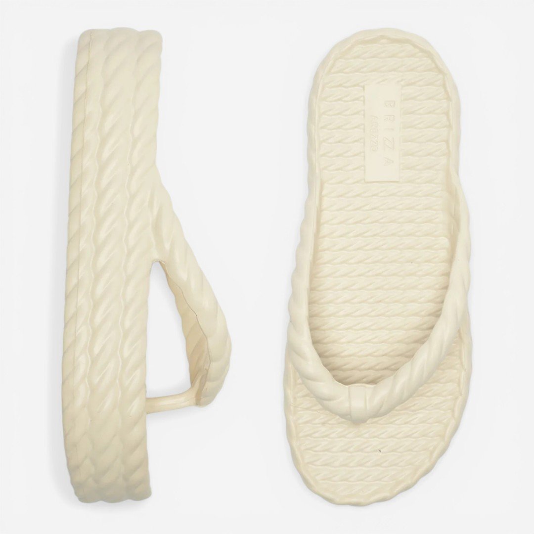 Tamanco Brizza Flatform Marrocos Mid Off White Bege 3