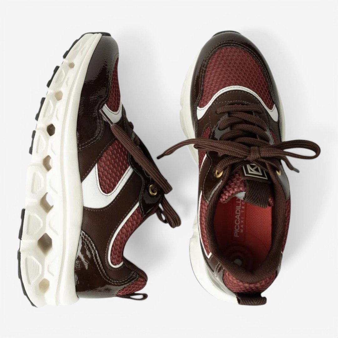 Tênis Piccadilly Maxi Tech Burgundy Marrom 5