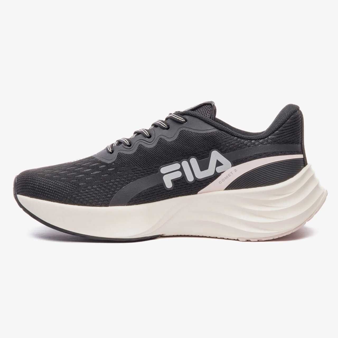 Tênis Fila Comet 2 Feminino Preto com Rosa Preto 3