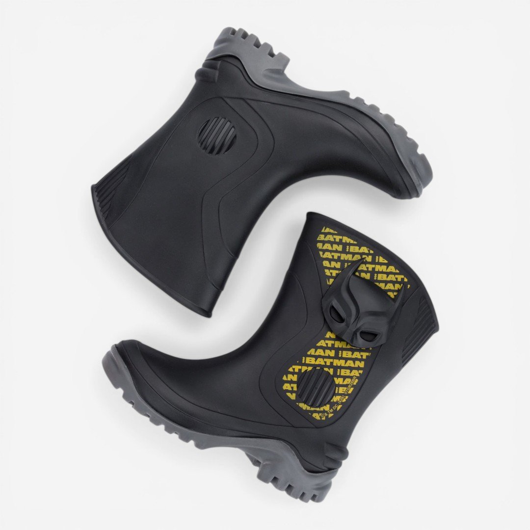 Bota Infantil Cinza Liga da Justiça Faster Grendene Kids Preto 3