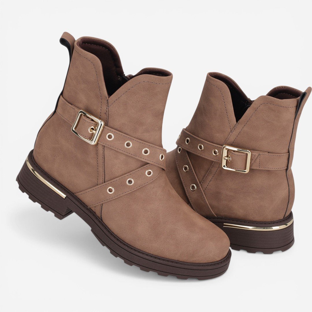 Bota Piccadilly Tratorada Nude Marrom 3