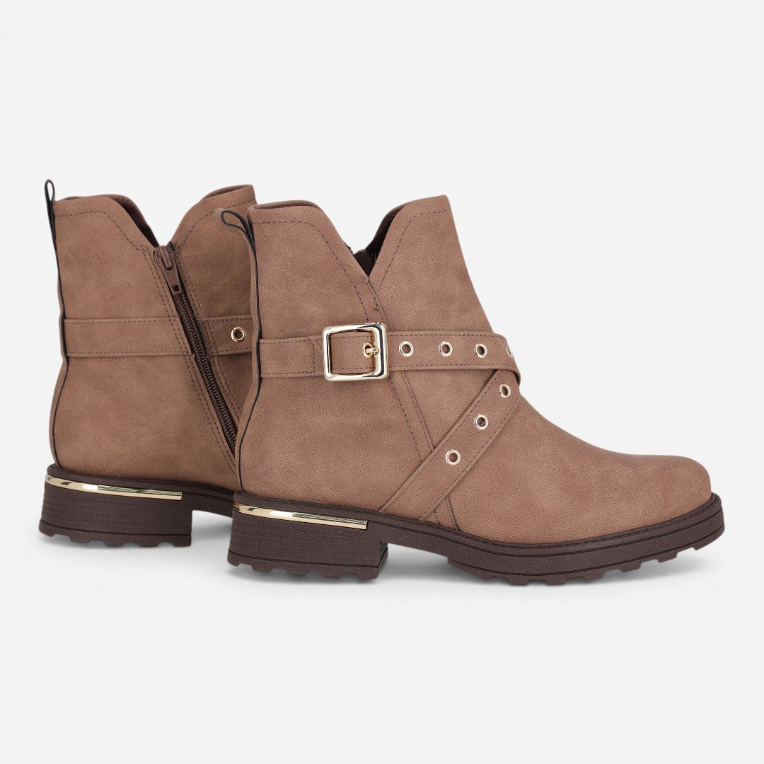 Bota Piccadilly Tratorada Nude Marrom 4