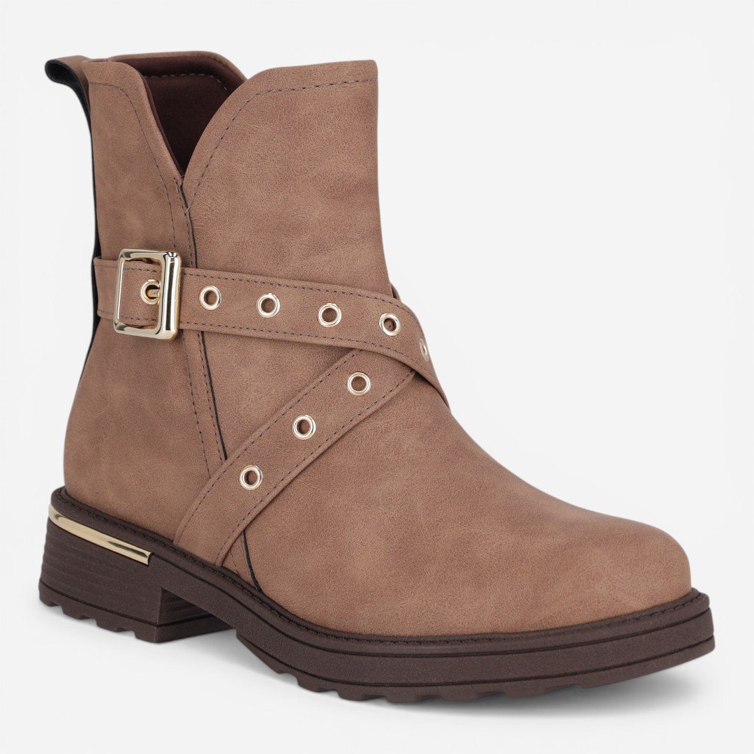 Bota Piccadilly Tratorada Nude Marrom 5