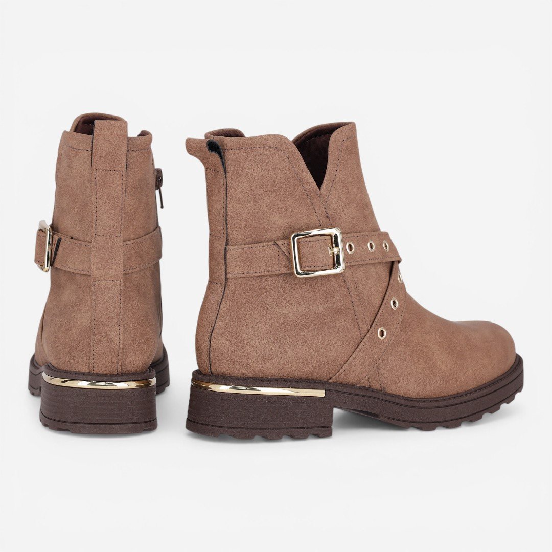 Bota Piccadilly Tratorada Nude Marrom 6