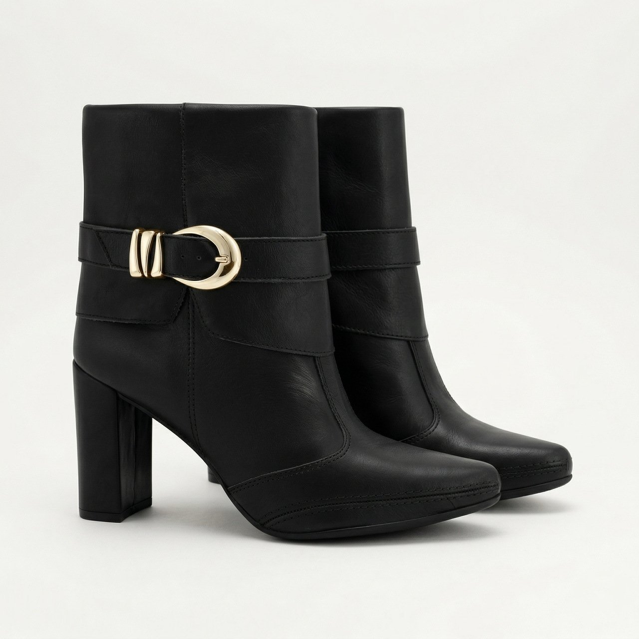 Bota Ramarim Total Comfort Em Couro Preta Preto 3