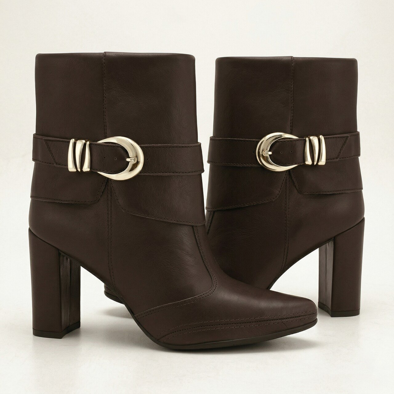 Bota Ramarim Total Comfort Em Couro Marrom Marrom 3