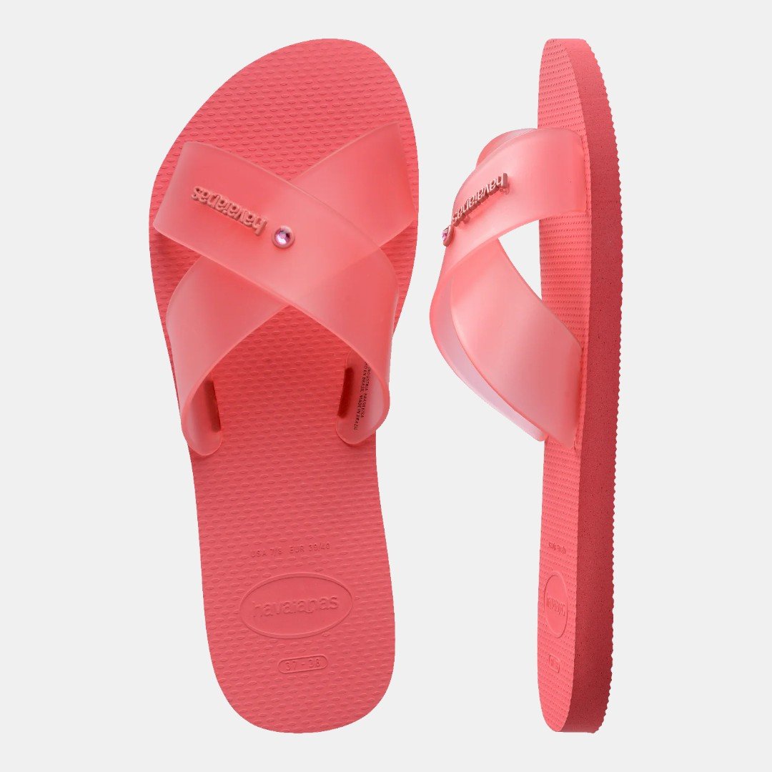Rasteirinha Havaianas Aqua Jelly Coral Tropical Coral 4