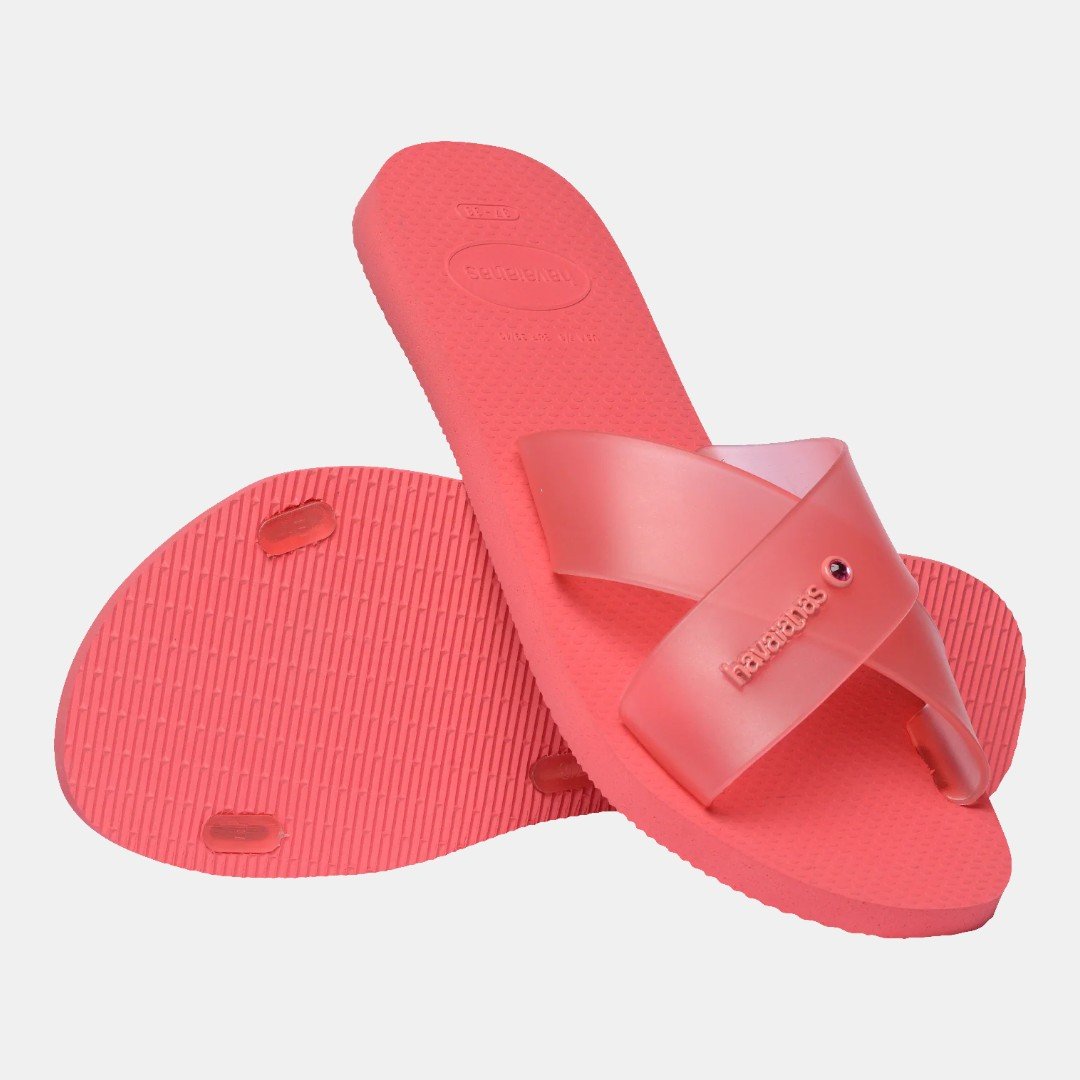 Rasteirinha Havaianas Aqua Jelly Coral Tropical Coral 5