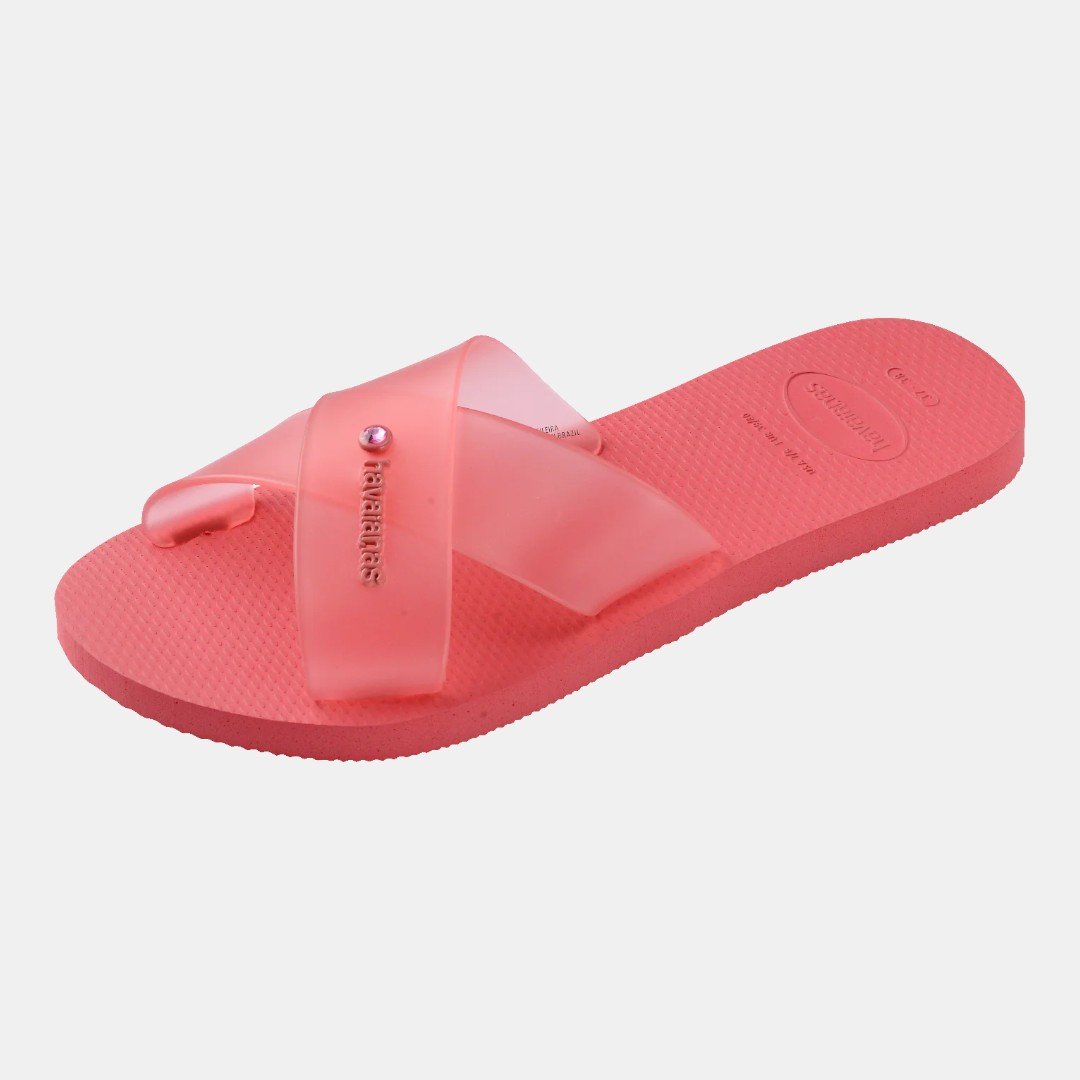 Rasteirinha Havaianas Aqua Jelly Coral Tropical Coral 6