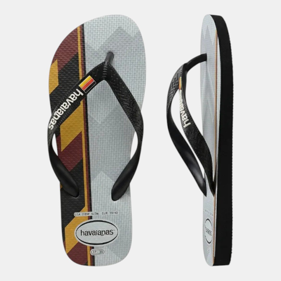 Chinelo Havaianas Top Nations Seleções Alemanha Preto Preto 3