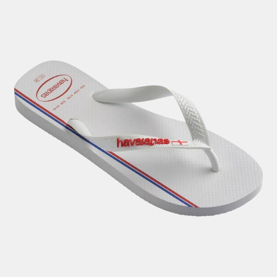 Chinelo Havaianas Top Nations Seleções Inglaterra Branco Branco 2