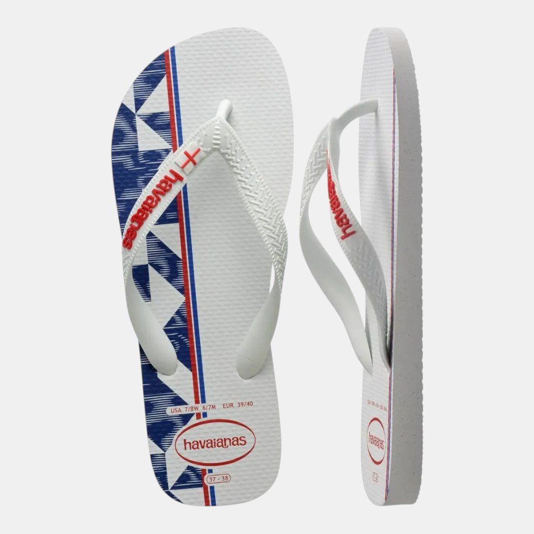 Chinelo Havaianas Top Nations Seleções Inglaterra Branco Branco 5