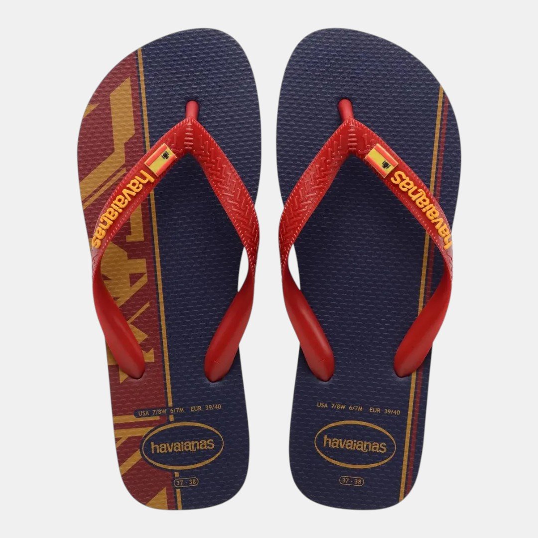 Chinelo Havaianas Top Nations Seleções Espanha Azul Marinho