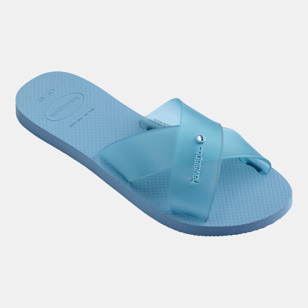Rasteirinha Havaianas Aqua Jelly Azul Lavanda Azul 2