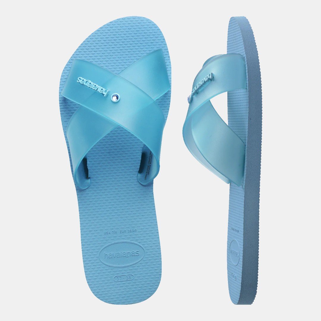 Rasteirinha Havaianas Aqua Jelly Azul Lavanda Azul 4