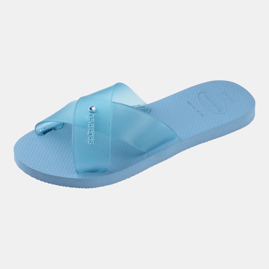 Rasteirinha Havaianas Aqua Jelly Azul Lavanda Azul 5