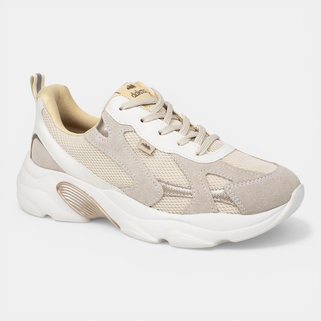 Tênis Dakota Casual Esportivo Off White Bege 2