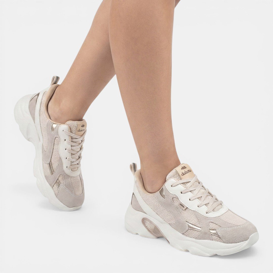 Tênis Dakota Casual Esportivo Off White Bege 3
