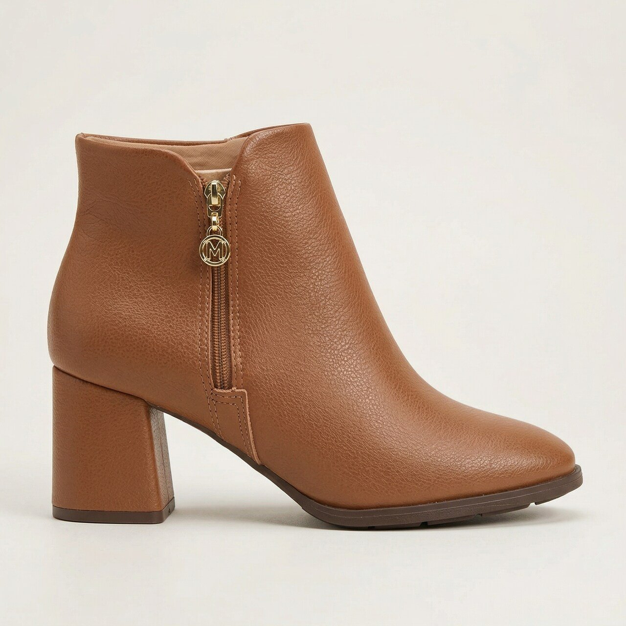 Bota Cano Curto Modare Caramelo