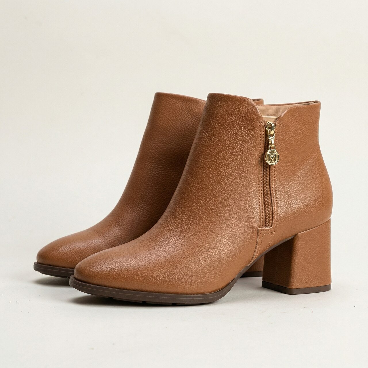 Bota Cano Curto Modare Caramelo Marrom 3