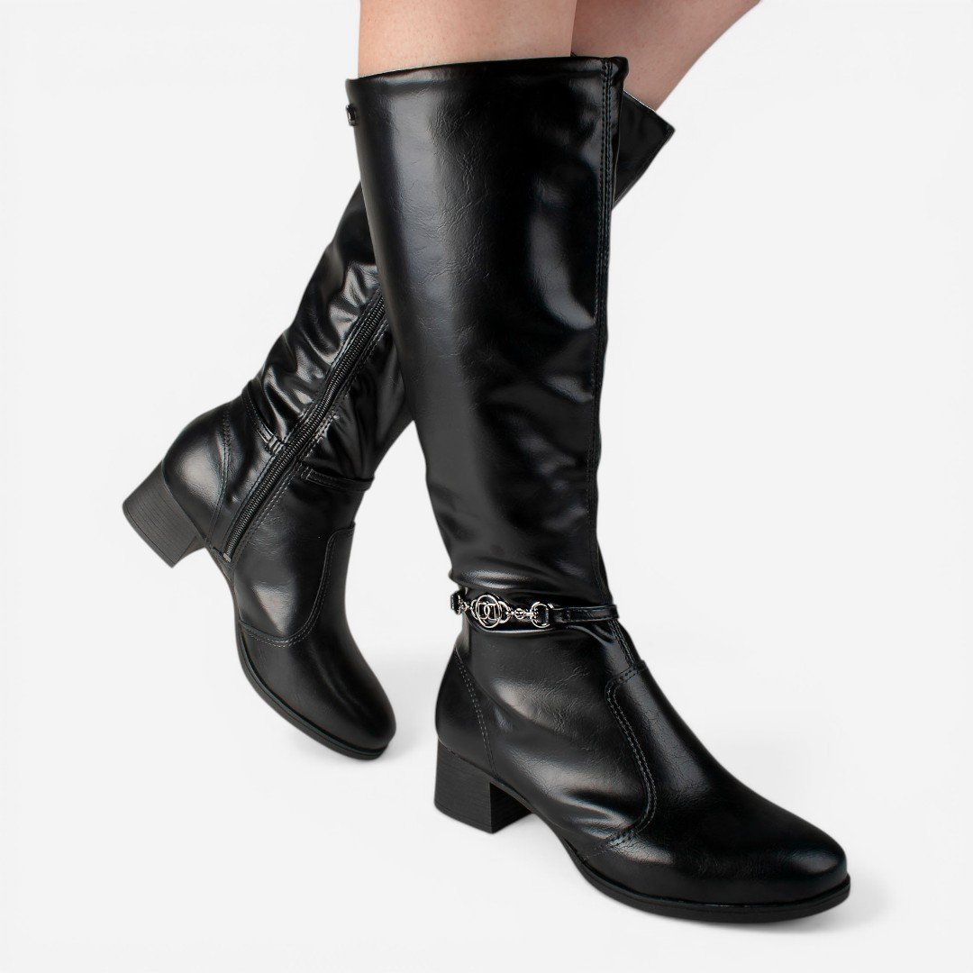 Bota Dakota Montaria Cano Longo Preta Preto 3
