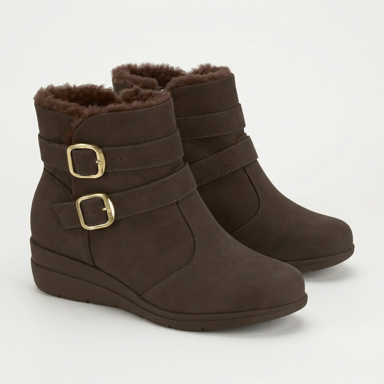 Bota Modare Anabela Cano Curto Marrom Marrom 3