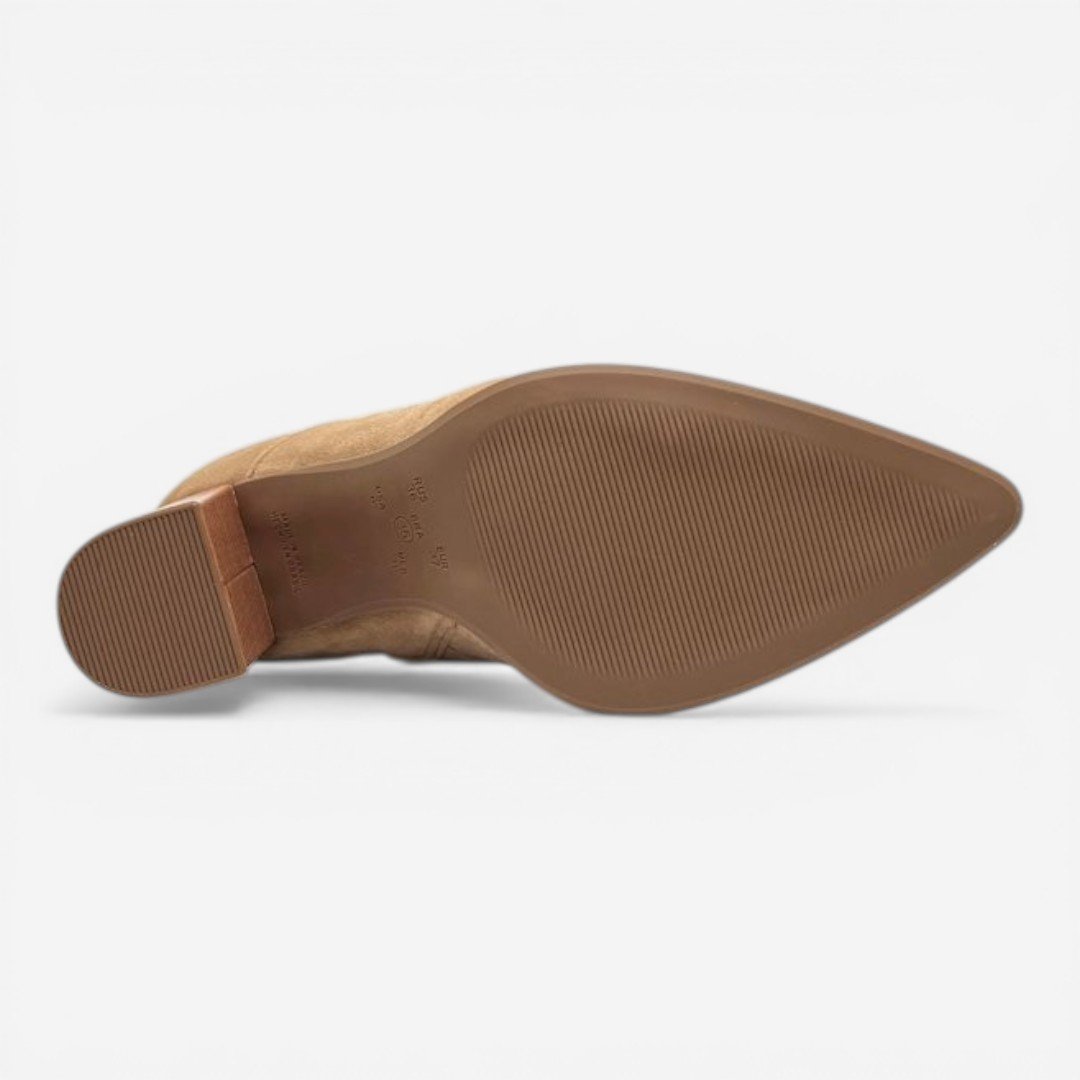 Bota Cano Médio Western Ramarim Bege Caramelo 5