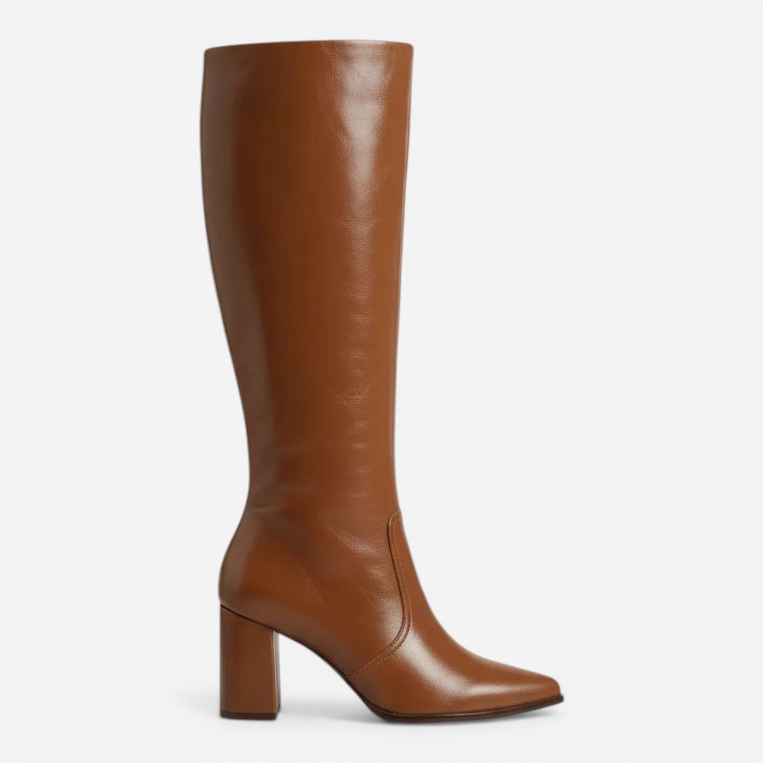 Bota Western Ramarim Cano Longo Capuccino
