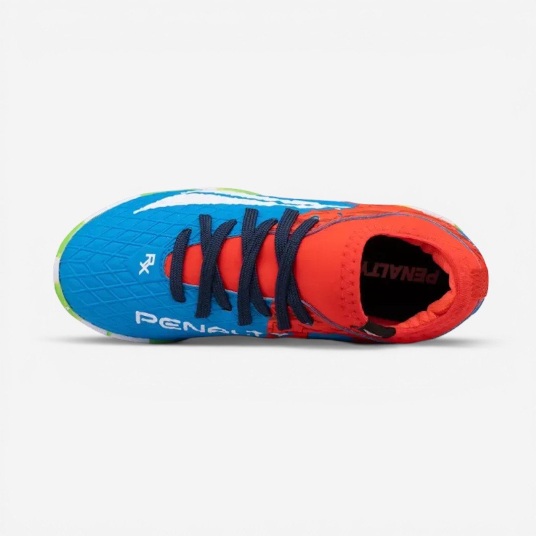Chuteira Futsal Penalty Rx Locker Kids Y-3 Azul Multicores 3