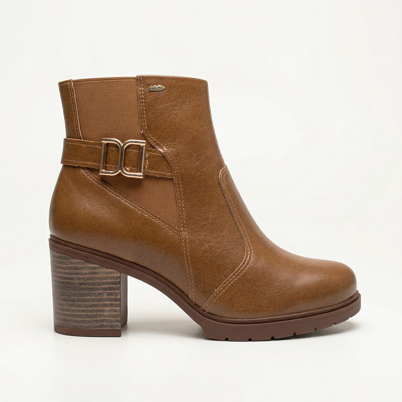 Bota Chelsea Dakota Em Couro Caramelo