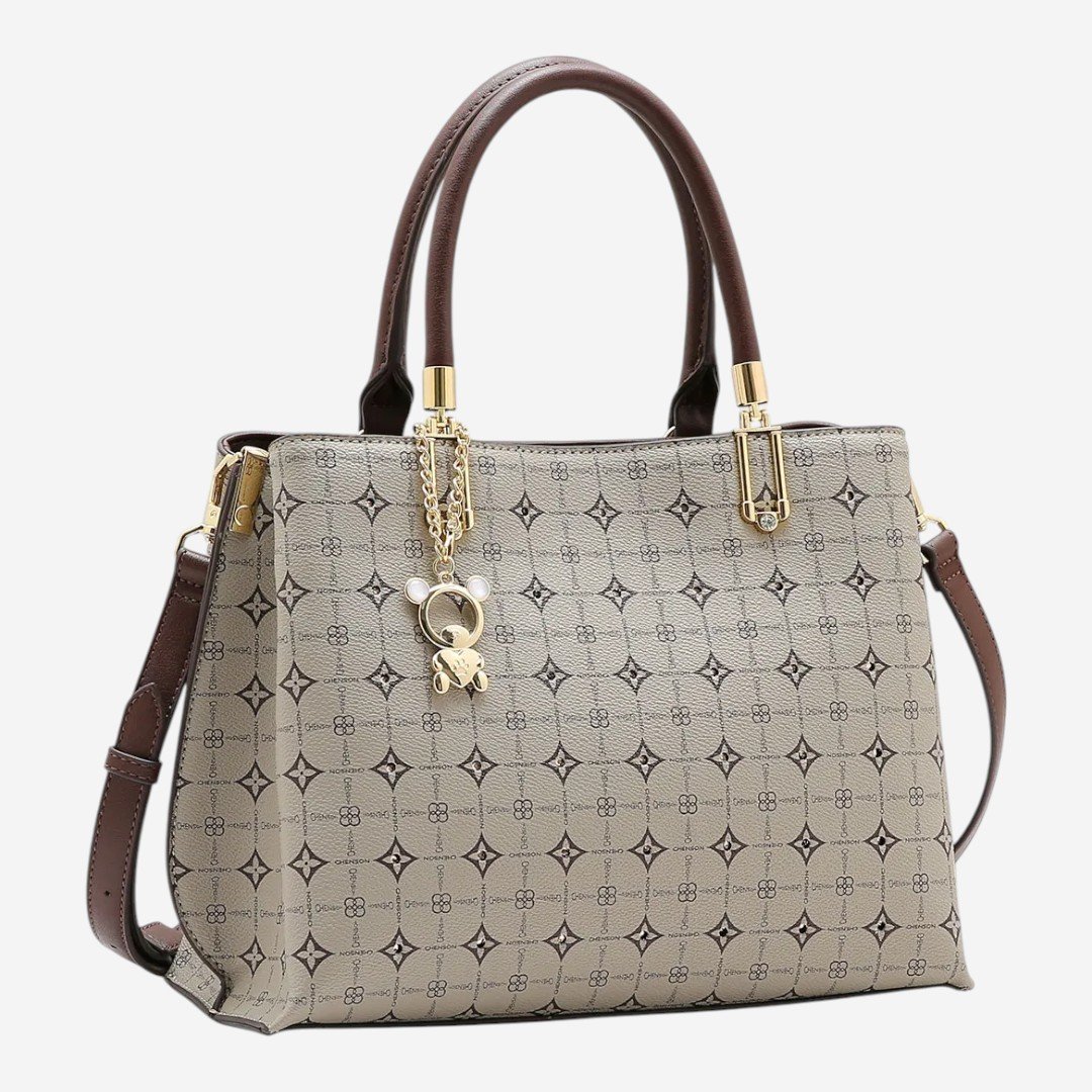 Bolsa Feminina Chenson Mão Monograma Luxo Natural