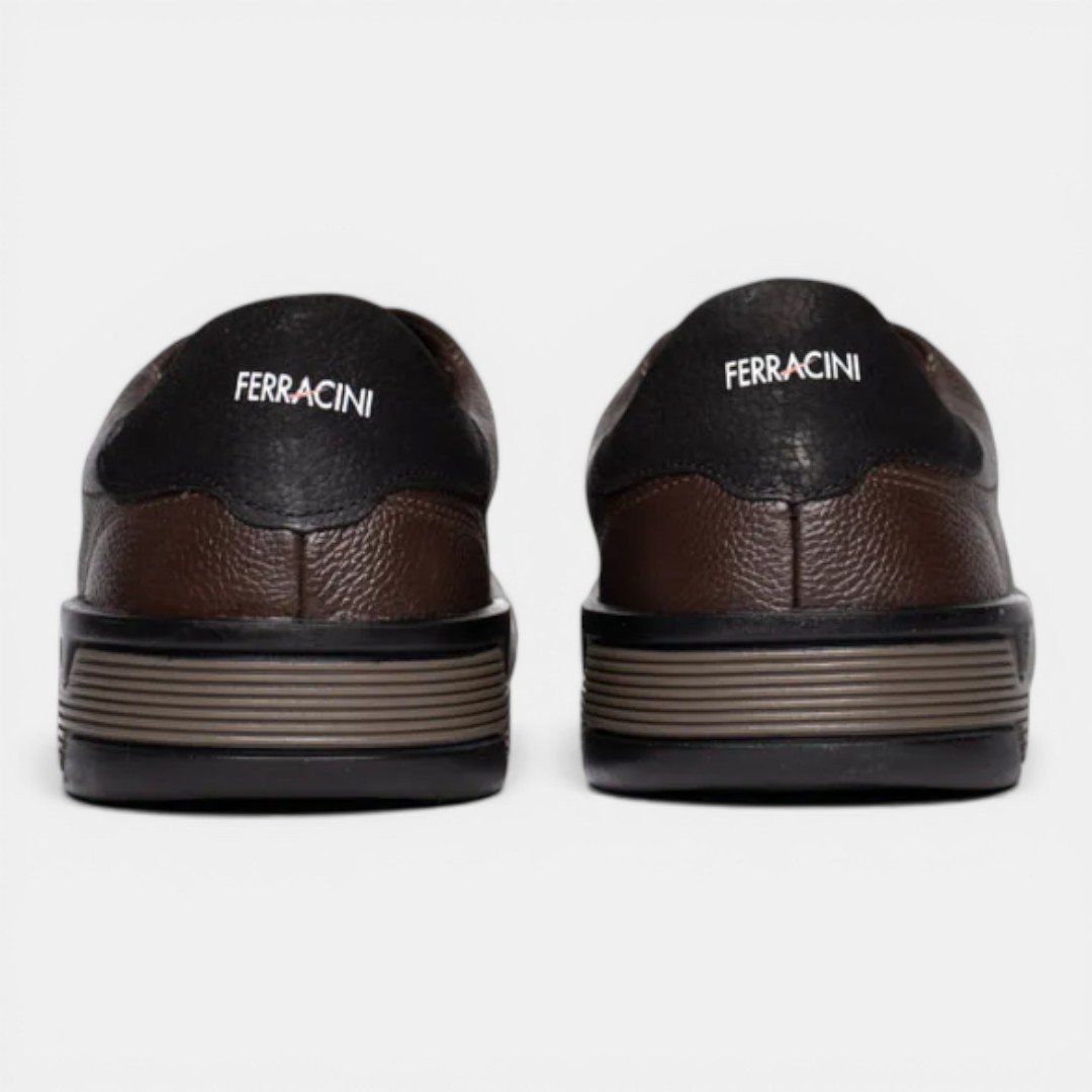 Sapatênis Ferracini Masculino Milan Café Marrom 3