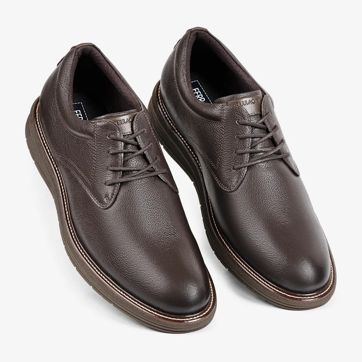 Sapato Casual Ferracini Masculino Austin Café Marrom 2